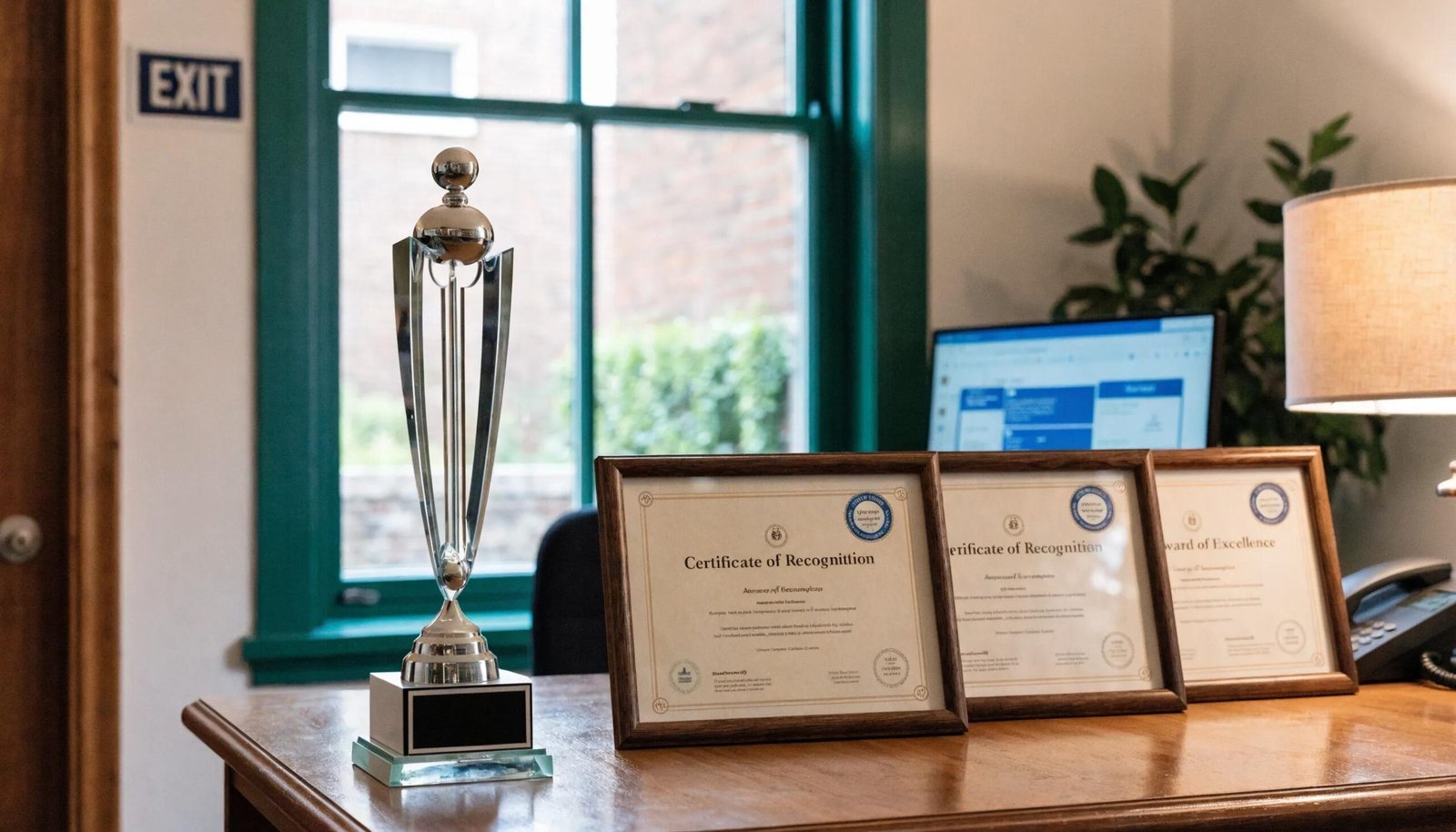 Trophy and award certificates showcasing Active Therapy Clinic's industry recognitions and expertise