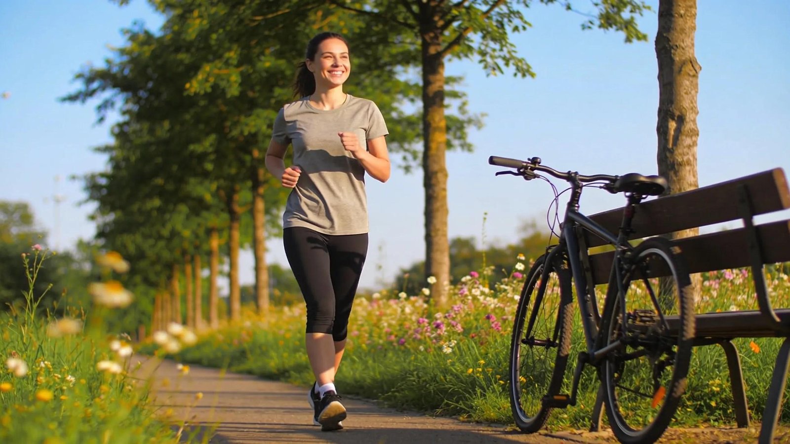 Individual exercising outdoors, highlighting the importance of lifestyle adjustments for chronic pain management