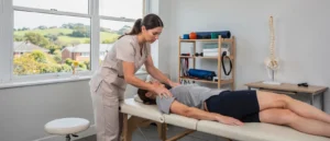 Care rarely stops at a single session. Clinicians track progress against recovery goals, adjusting exercises